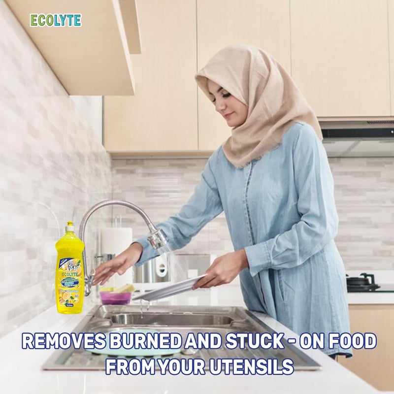 ECOLYTE+ سائل غسيل الصحون ECOLYTE+ الفاخر بالليمون - Image 4